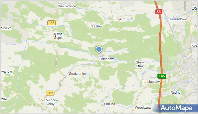 mapa Lelechów, Lelechów na mapie Targeo